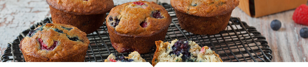 Very Berry Oat Muffins