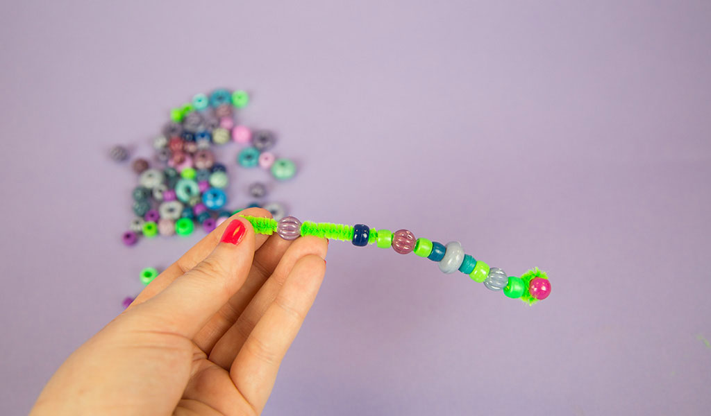 Beads on pipe cleaner