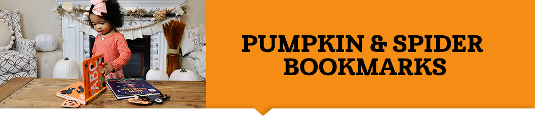 Pumpkin & Spider Bookmarks