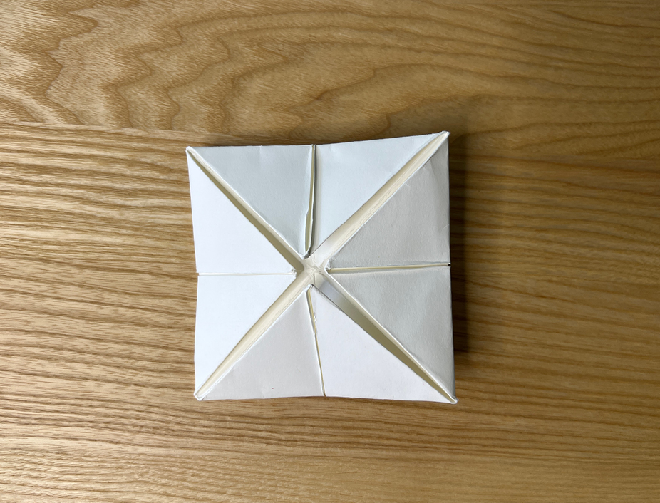 paper folded up to look like a fortune teller